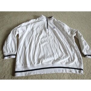 Disney Cruise Line White Jacket Sweatshirt Captain Mickey Anchor Logo Size 2XL